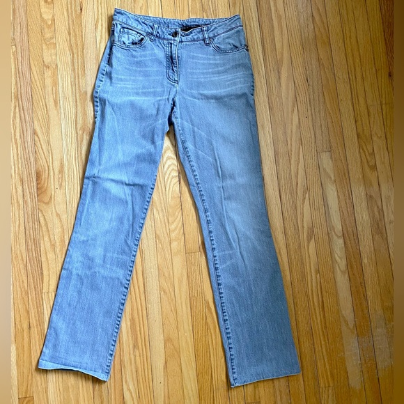 Light Grey Denim Jeans with Rhinestoned Pockets from AirField - Picture 3 of 8